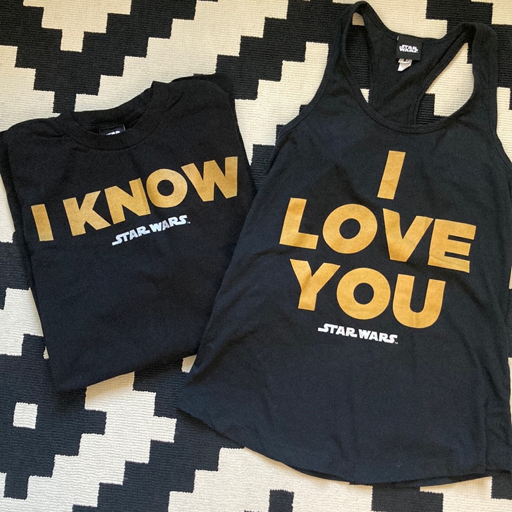 Matching His/hers Star Wars T-Shirt and Tank Top